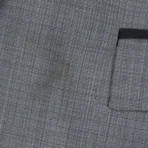 Topman Mens Grey Suit Jacket Blazer 36 Chest Classic Notch Lapel