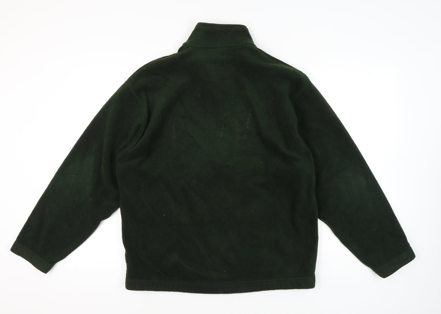 Marks and Spencer Men’s Green Fleece Zip Jacket Medium 38"-40"