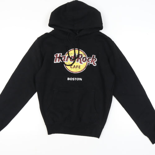 Hard Rock Cafe Boston Women’s Black Pullover Hoodie Small