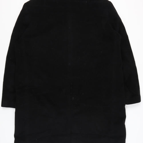 Marks and Spencer Men Black 2XL Wool Cashmere Overcoat