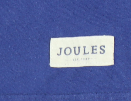 Joules Boys Blue Graphic Tiger Gorilla T-Shirt 7-8 Years Cotton Casual