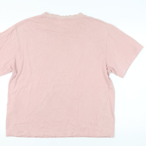 Urban Revivo Women’s Pink Graphic Cotton T-Shirt Size 22