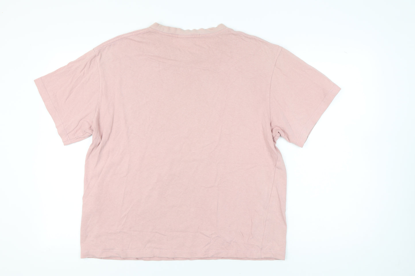 Urban Revivo Women’s Pink Graphic Cotton T-Shirt Size 22