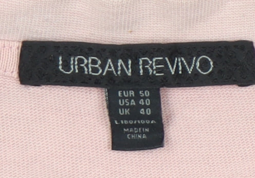 Urban Revivo Women’s Pink Graphic Cotton T-Shirt Size 22