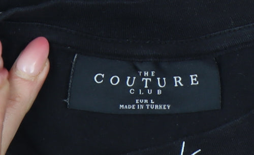The Couture Club Men's Black L Short Sleeve Logo T-Shirt