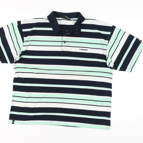 Head Men’s Multicoloured Striped Polo Shirt Size L