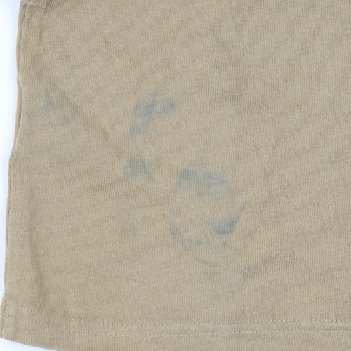 Abercrombie & Fitch Womens Beige XS Short Sleeve Cotton T-Shirt