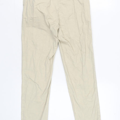 Marks and Spencer Womens Beige Size 6 Chino Trousers Straight Leg