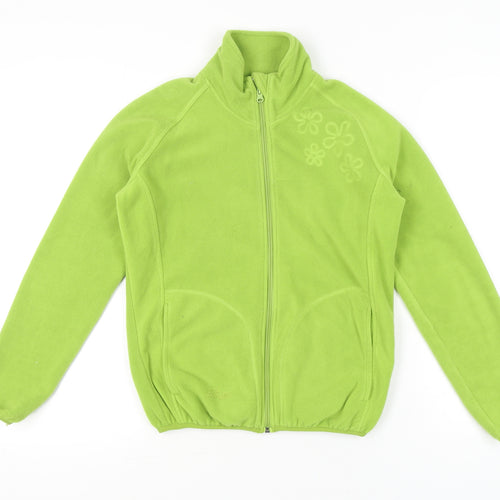 Portwest Womens Green Fleece Jacket Size 8 Full Zip Outdoor Casual