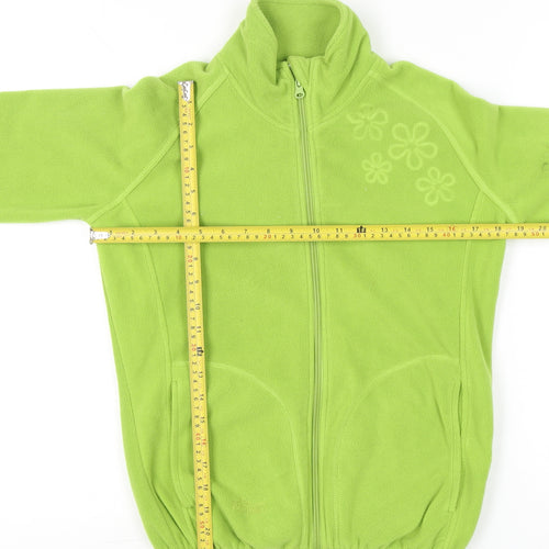 Portwest Womens Green Fleece Jacket Size 8 Full Zip Outdoor Casual
