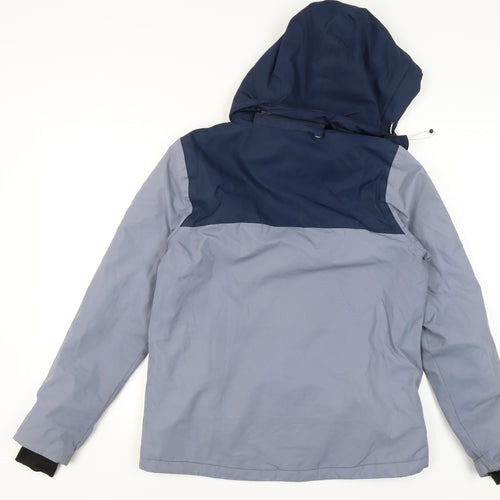 The Edge Womens Blue Size 14 Hooded Insulated Puffer Jacket