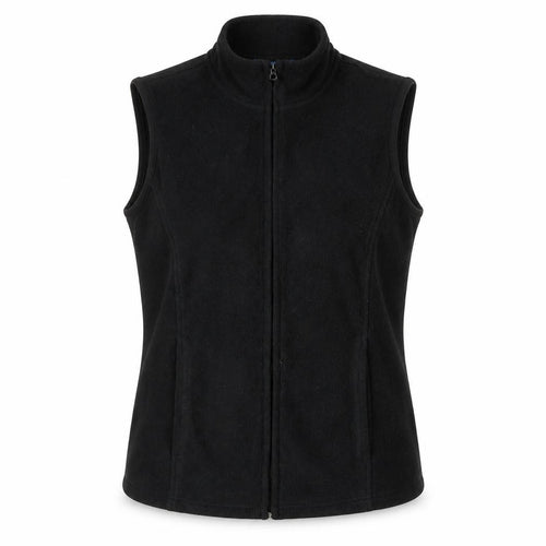 Karen Scott Women’s Black Fleece Waistcoat Bodywarmer Size S