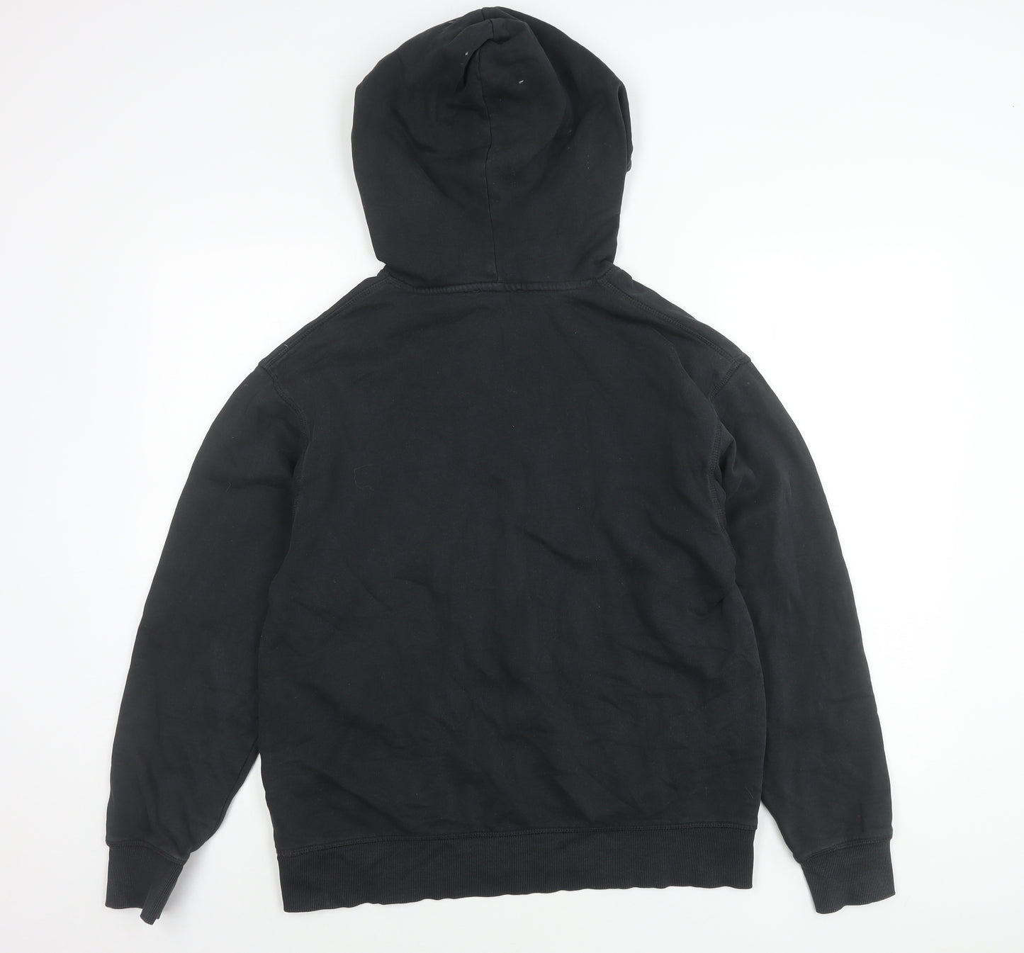Zara Women Black Hoodie Sweatshirt Size 8 Brooklyn 1980 Pullover