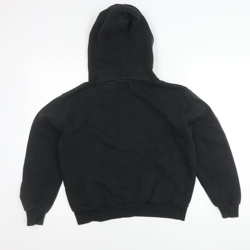 Converse Unisex Black Pullover Hoodie Small Logo Sweatshirt