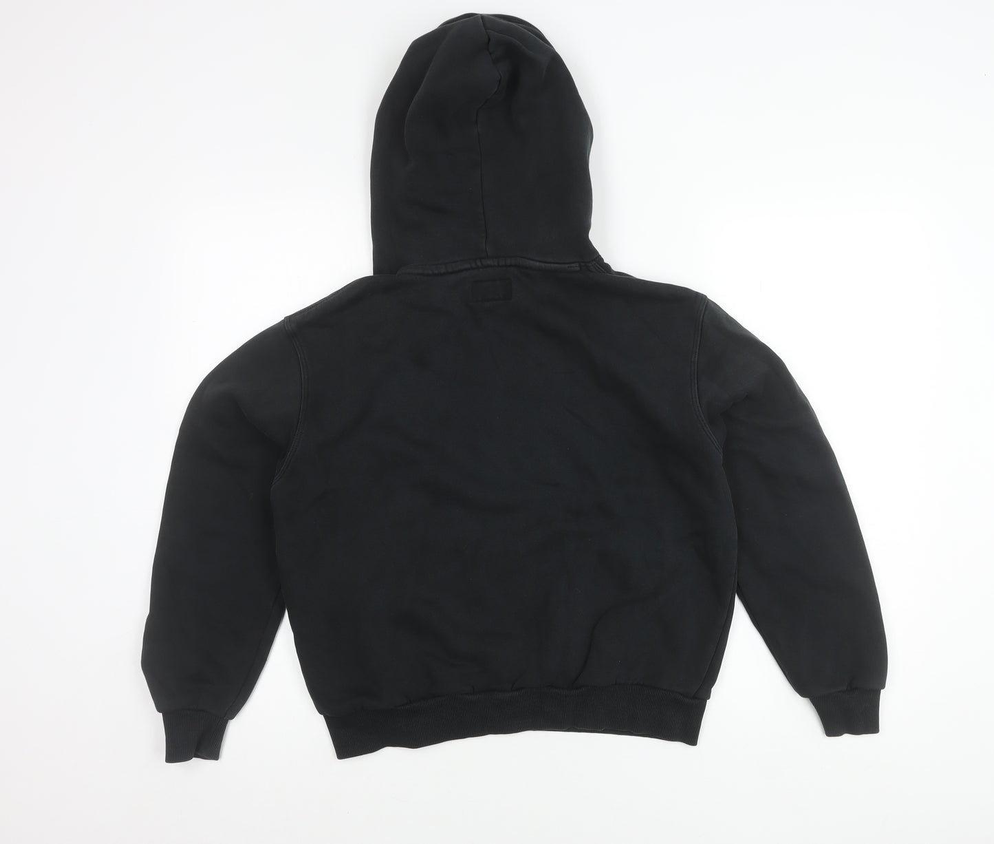 Converse Unisex Black Pullover Hoodie Small Logo Sweatshirt