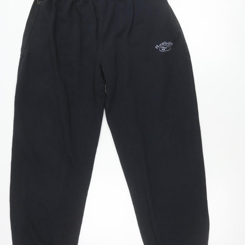Reebok Women’s Black M Sweatpants Fleece Trousers Regular Fit