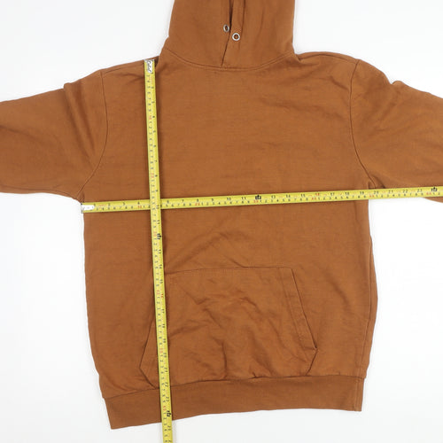 Lefties Men’s Brown Pullover Hoodie Size M Regular Fit