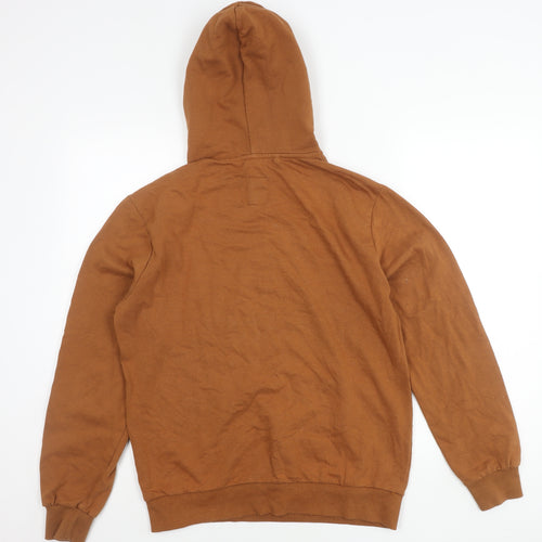 Lefties Men’s Brown Pullover Hoodie Size M Regular Fit
