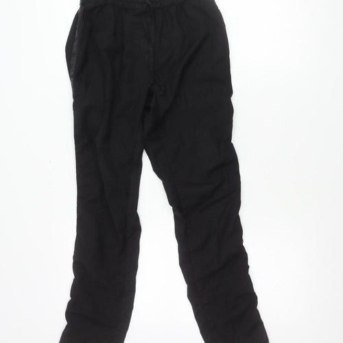 Paul & Joe Womens Black Jogger Trousers Size 8 Elastic Waist Viscose