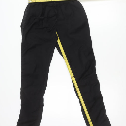 Paul & Joe Womens Black Jogger Trousers Size 8 Elastic Waist Viscose