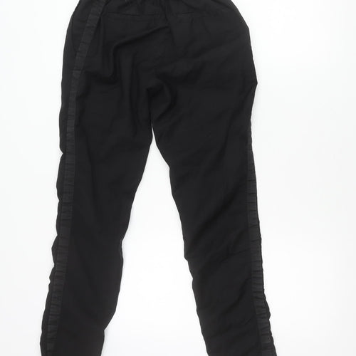 Paul & Joe Womens Black Jogger Trousers Size 8 Elastic Waist Viscose