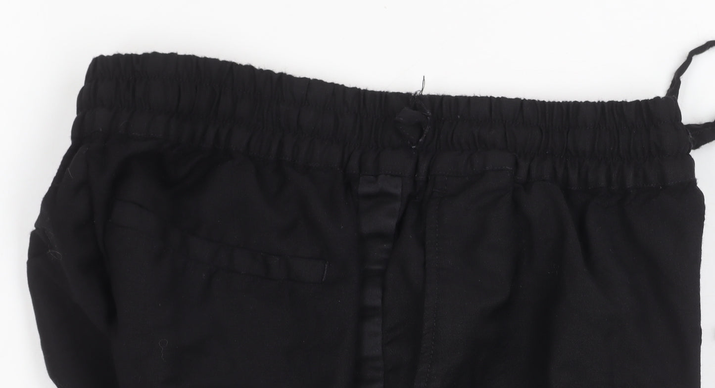 Paul & Joe Womens Black Jogger Trousers Size 8 Elastic Waist Viscose