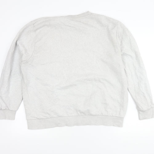 Ellesse Women’s Grey Sweatshirt UK 10 Pullover Crew Neck Cotton Blend