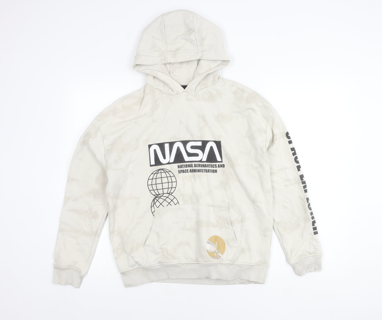 Marks and Spencer Boys Beige NASA Pullover Hoodie 13-14 Years