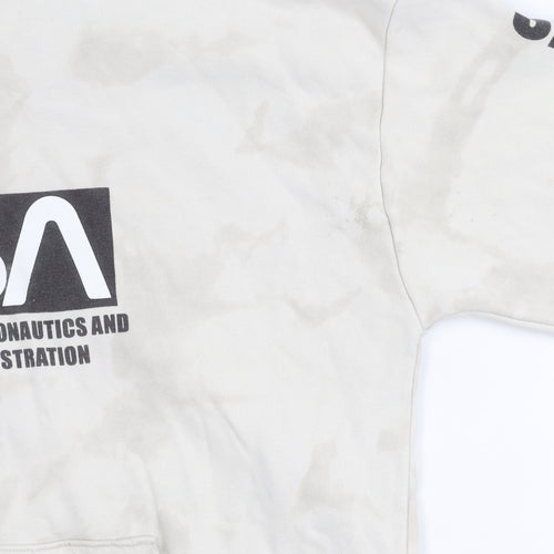 Marks and Spencer Boys Beige NASA Pullover Hoodie 13-14 Years