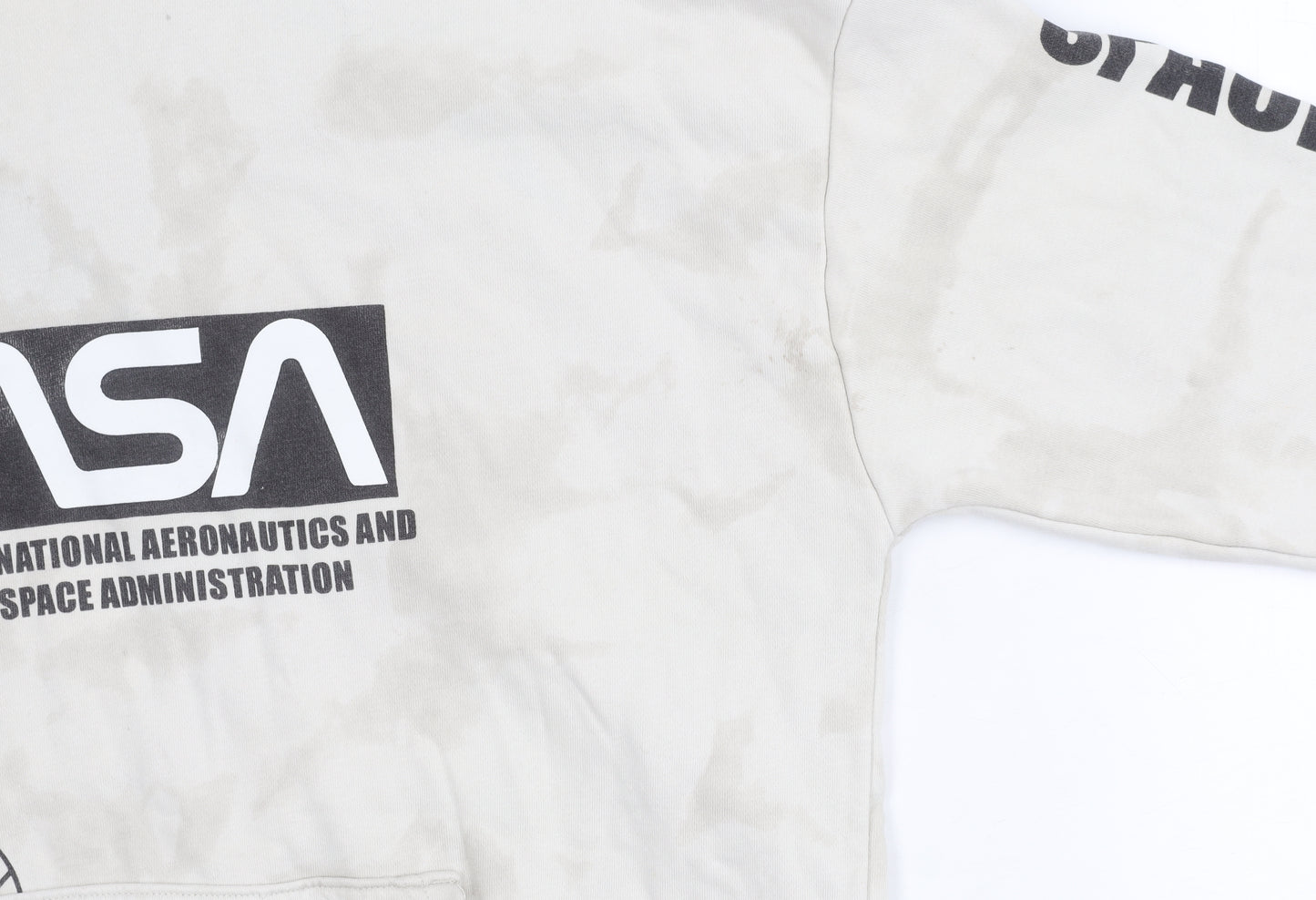 Marks and Spencer Boys Beige NASA Pullover Hoodie 13-14 Years