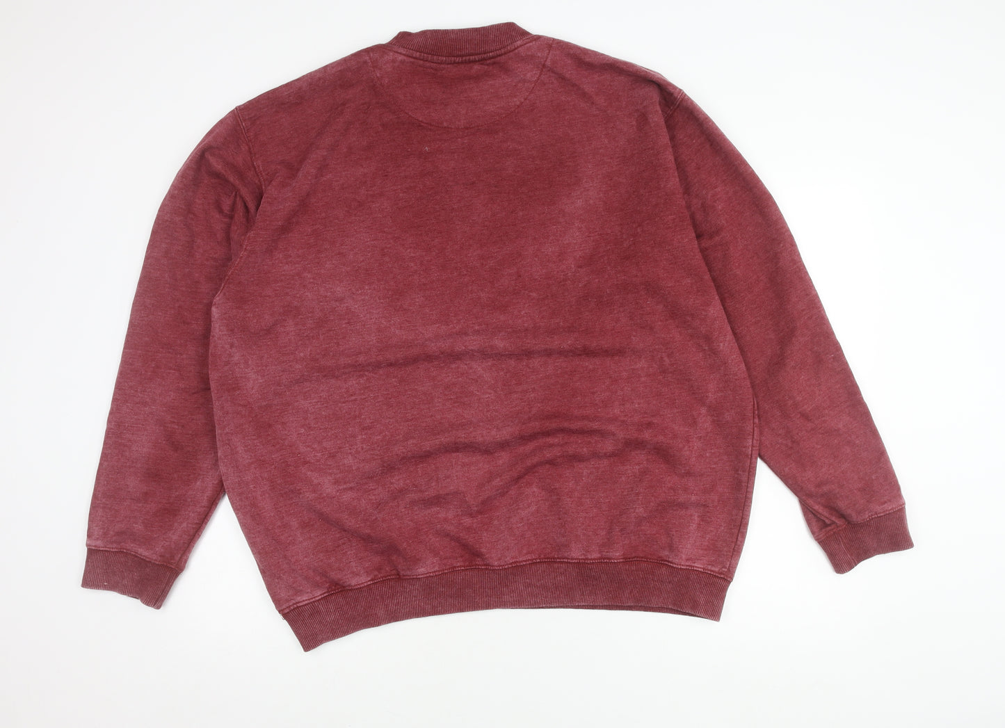 boohooMAN Men’s Red Crew Neck Pullover Sweatshirt Size L