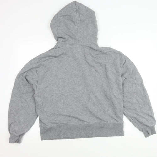 Calvin Klein Jeans Womens Grey Cotton Blend Pullover Hoodie M