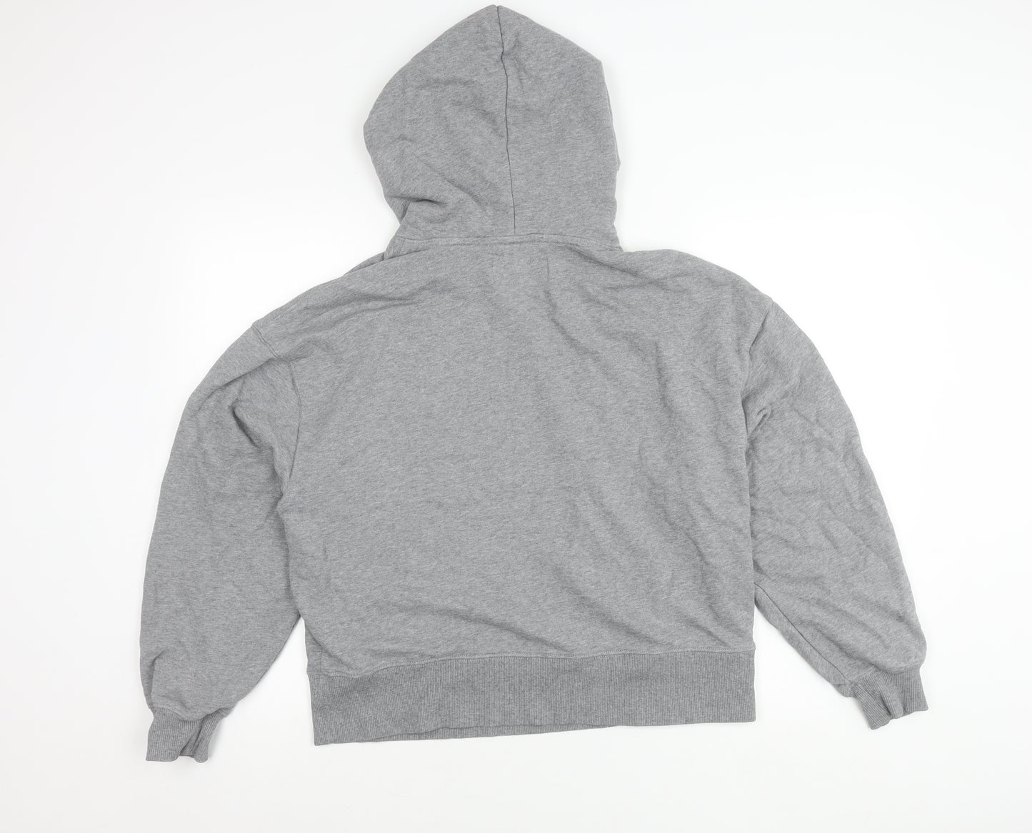 Calvin Klein Jeans Womens Grey Cotton Blend Pullover Hoodie M