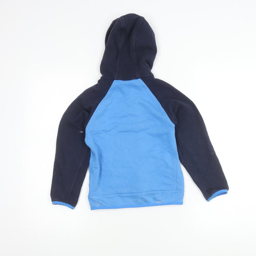 Nike Boys Blue Full Zip Hoodie Jacket 6-7Y Cotton Blend Sportswear