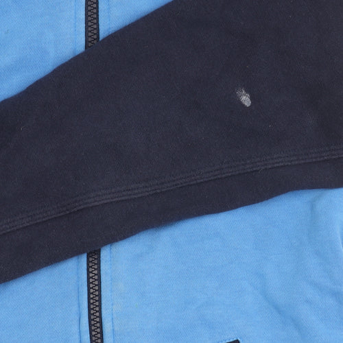 Nike Boys Blue Full Zip Hoodie Jacket 6-7Y Cotton Blend Sportswear