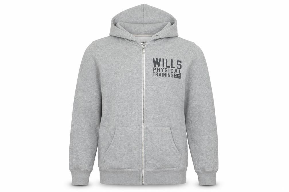 Jack Wills Mens Grey XS Hooded Full Zip Fleece Jacket