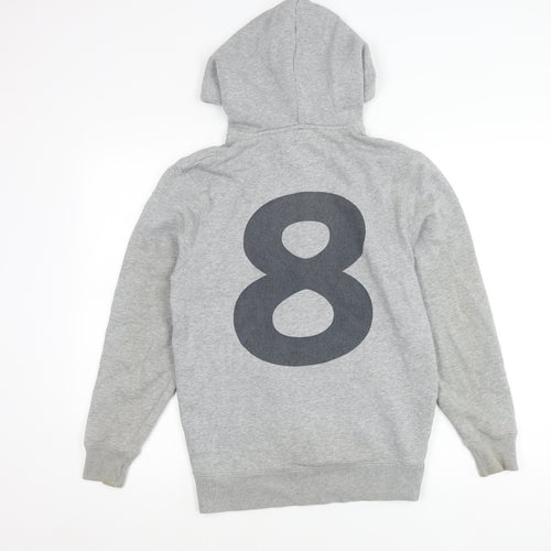 Jack Wills Mens Grey XS Hooded Full Zip Fleece Jacket