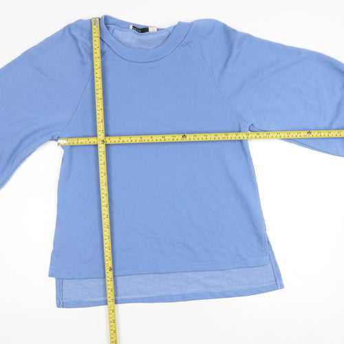 Oasis Women’s Blue Pullover Jumper Size S Crew Neck Raglan Sleeve