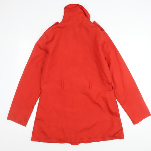 La Redoute Womens Red Size 10 Trench Coat Mid-Length Polyester