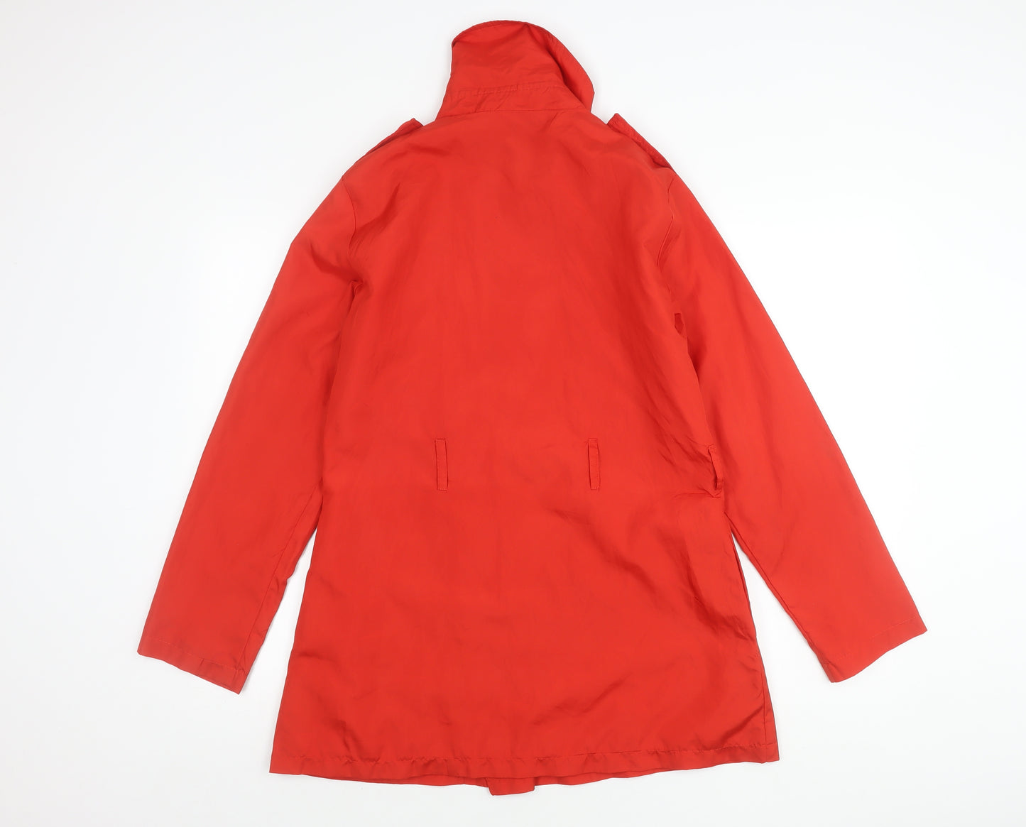 La Redoute Womens Red Size 10 Trench Coat Mid-Length Polyester