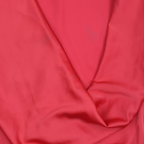 Peace + Love Womens Red Shirt Dress Size S Long Sleeve Cowl Neck
