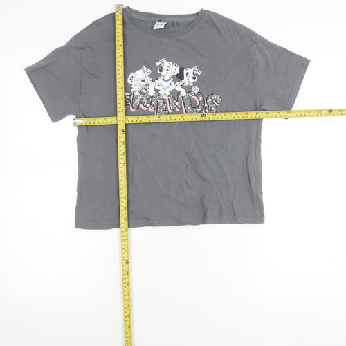 Disney at Next Girls Grey 101 Dalmatians Graphic T-Shirt Age 11 Years