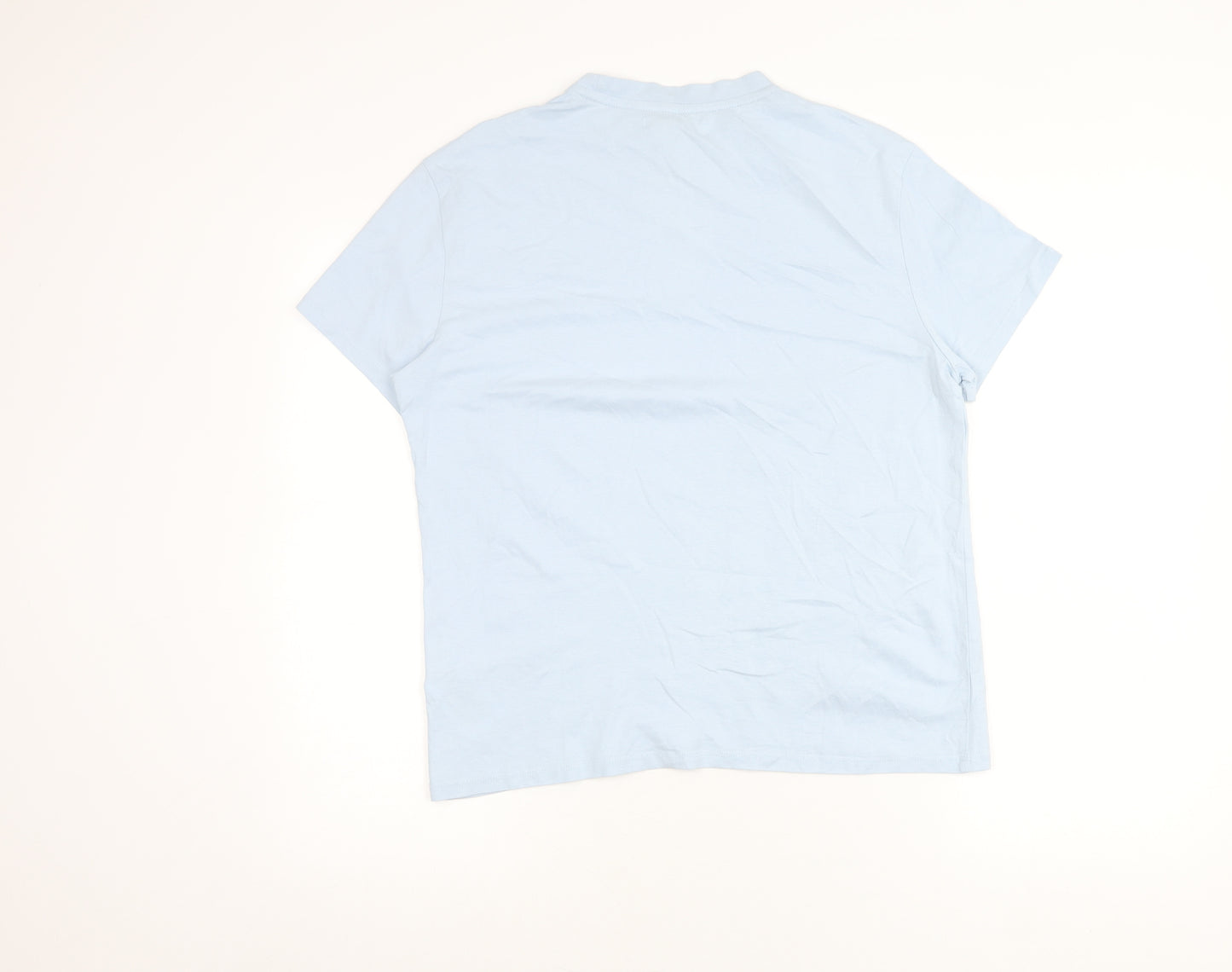 U.S. Polo Assn. Womens Blue XS Regular Cotton Short Sleeve T-Shirt