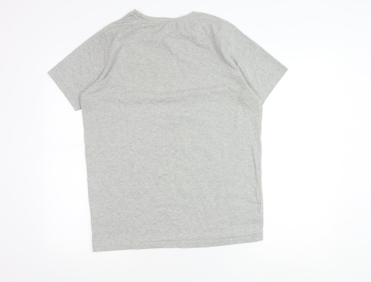 BOXRAW Men's Grey XS Crew Neck Short Sleeve Cotton T-Shirt
