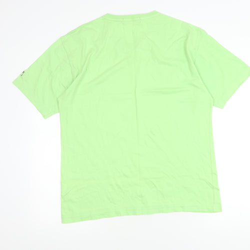 Cotton Traders Men's Green Small V-Neck Short Sleeve T-Shirt