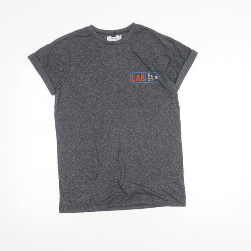 Topman Men's Grey Graphic Print LA8 T-Shirt Size S Regular Fit