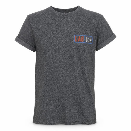 Topman Men's Grey Graphic Print LA8 T-Shirt Size S Regular Fit