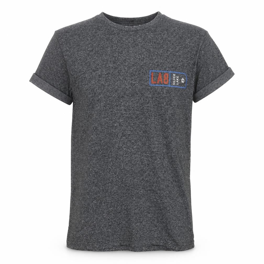 Topman Men's Grey Graphic Print LA8 T-Shirt Size S Regular Fit