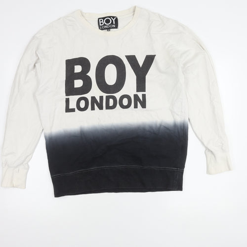 BOY London Men's Multicoloured Logo Sweatshirt M Pullover