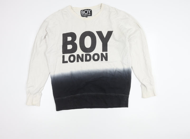 BOY London Men's Multicoloured Logo Sweatshirt M Pullover